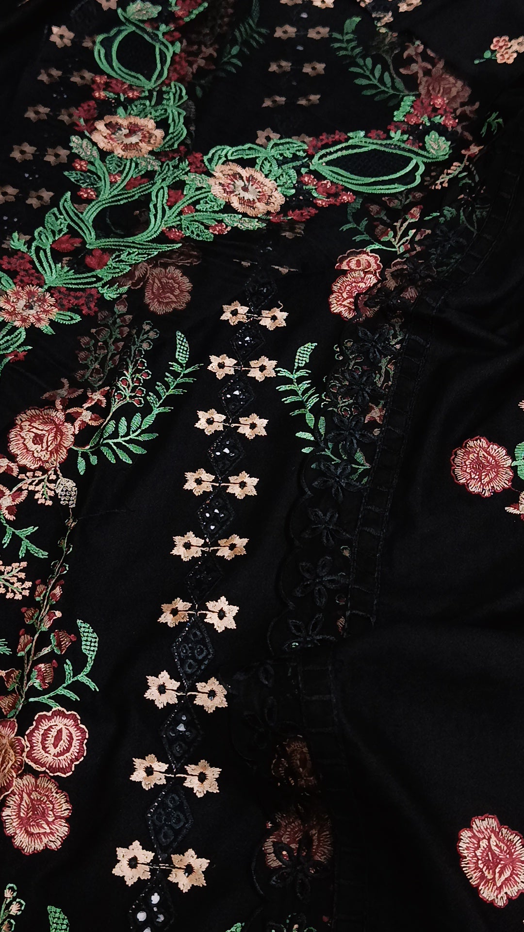 3pc Luxury Dhanak Emaan black