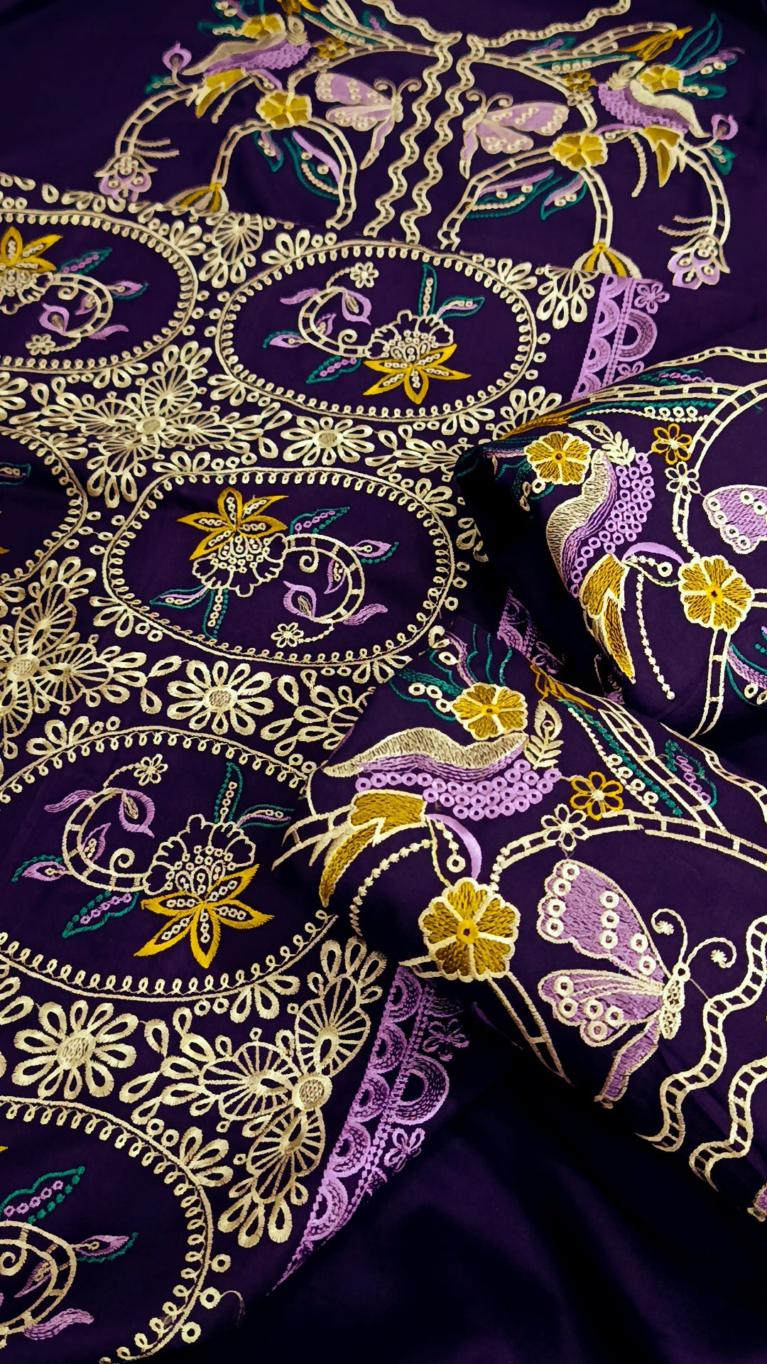 2pc dhanak Seemab purple