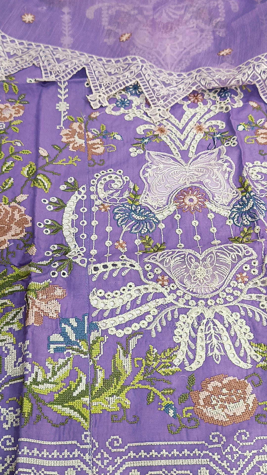3pc lawn luxury sobia Nazir lilac