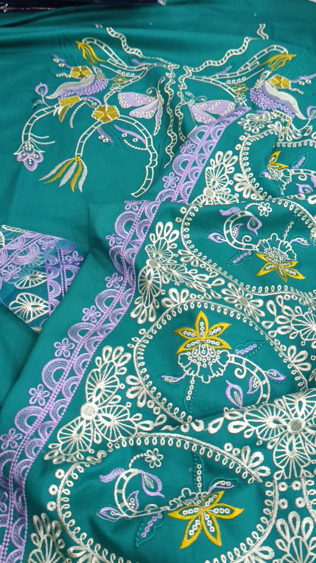 2pc dhanak Seemab sea green