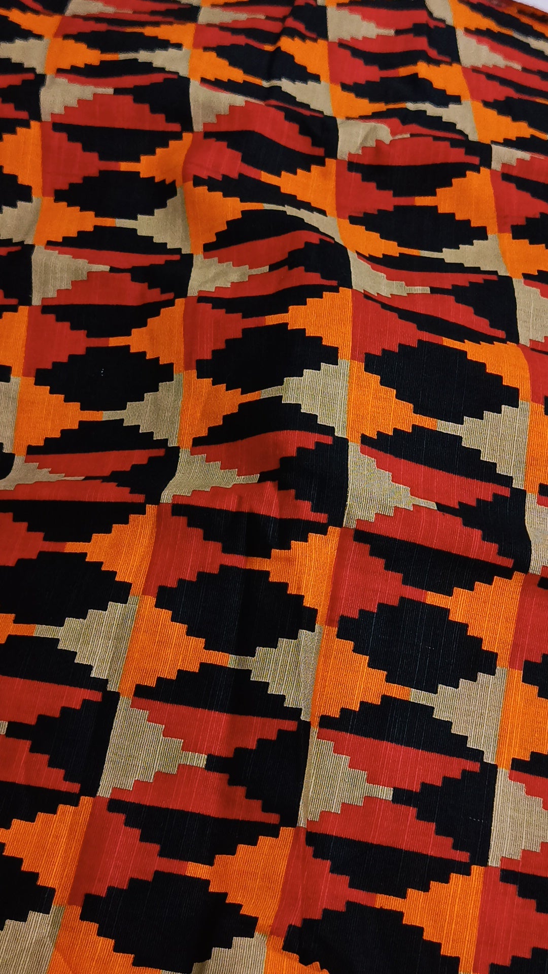 2pc khaddar orange red black sale