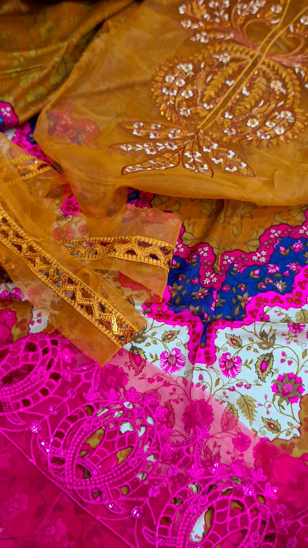 3pc Taseer pink lawn