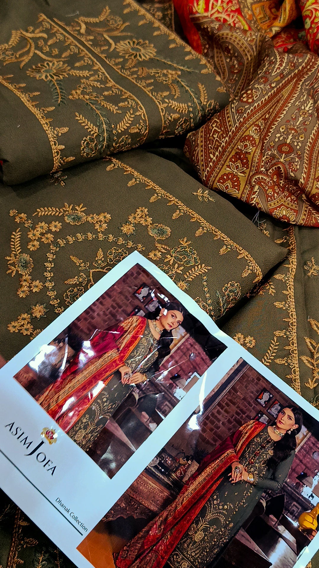 3pc Winter Dhanak Asim jofa mehndi