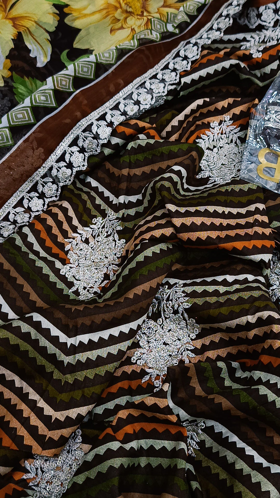 3pc Maria b geometric brown lawn