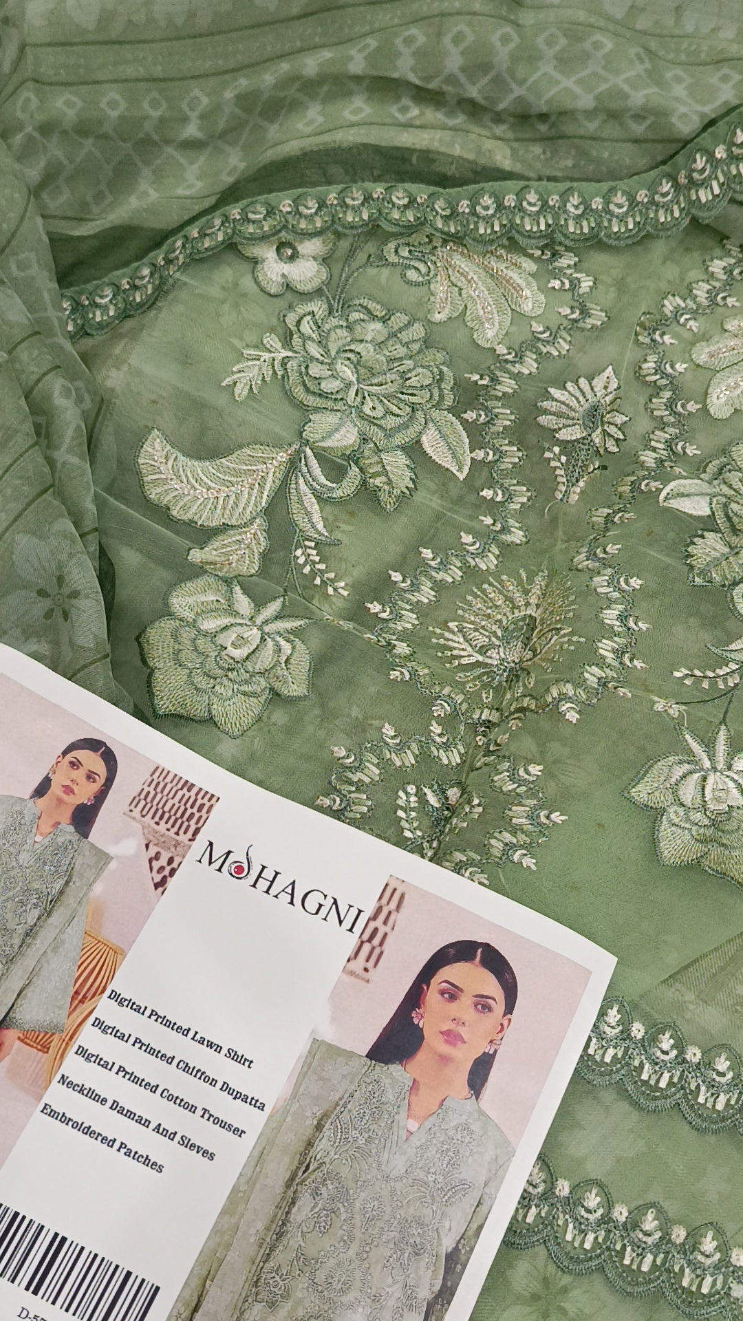 3pc mohagni lawn pista