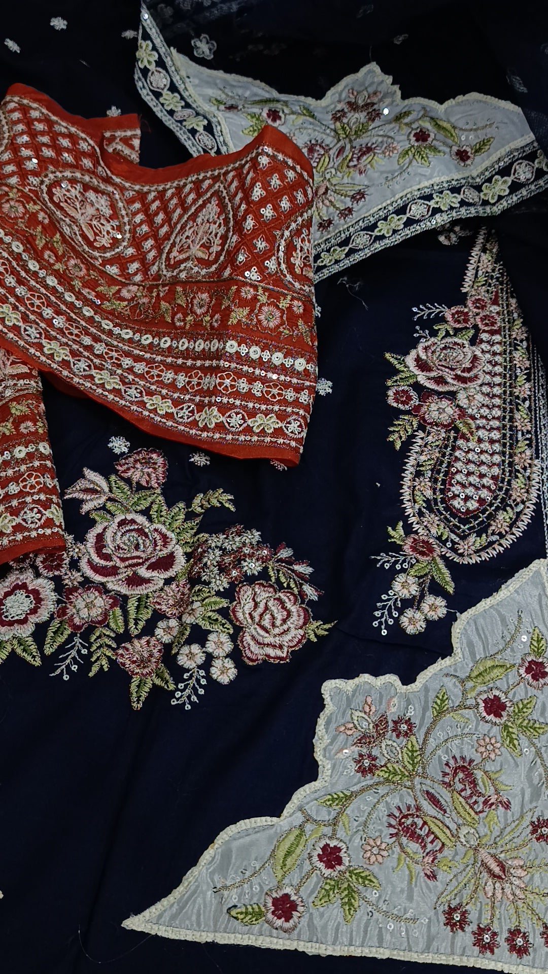 3pc kaftan Ethnic blue