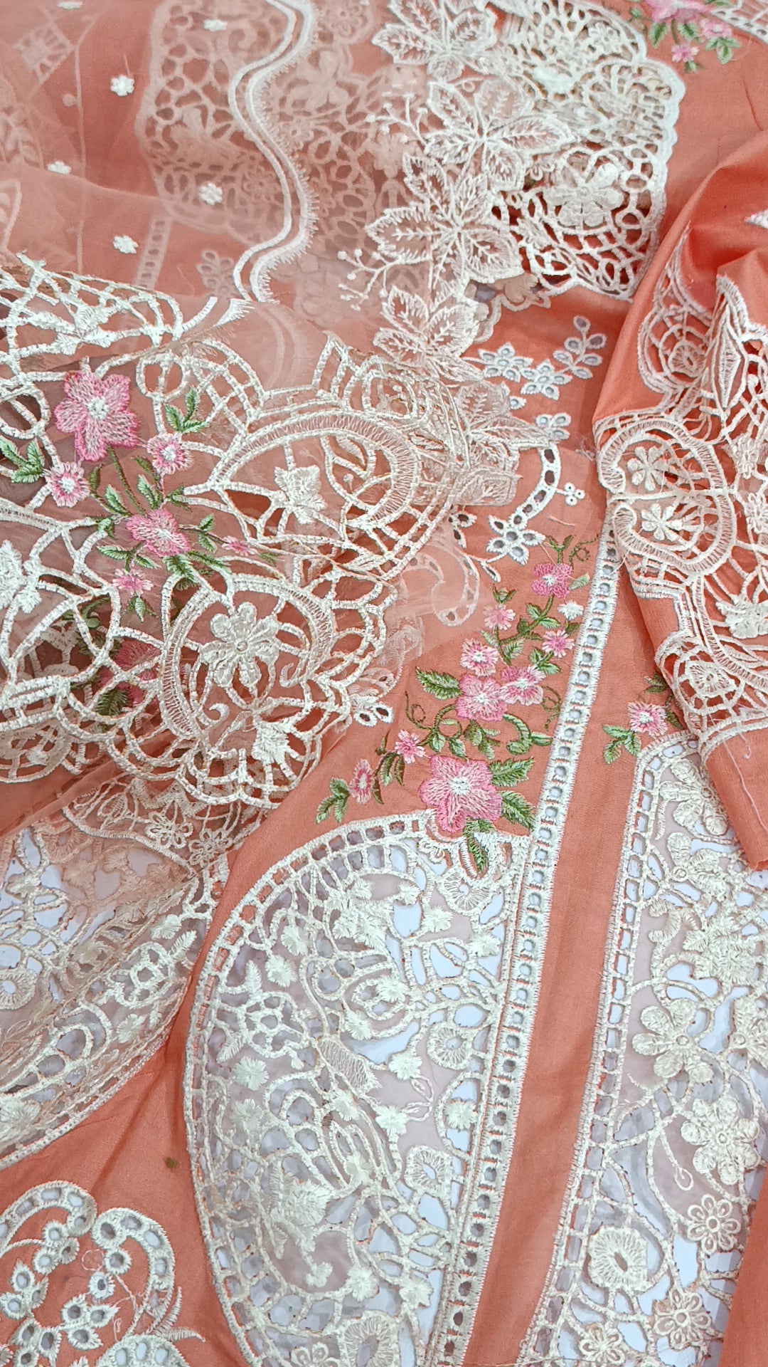3pc glow peach lawn