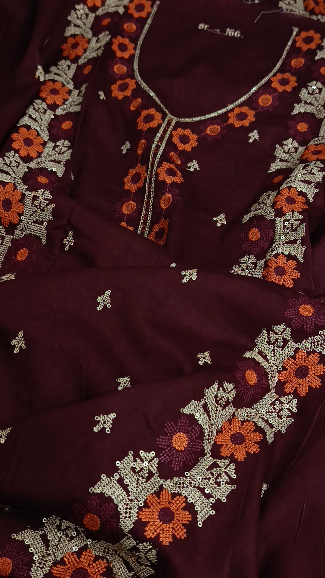 2pc panel maroon