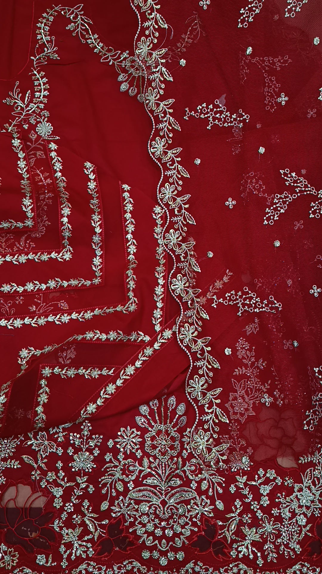 3pc Noor lawn red