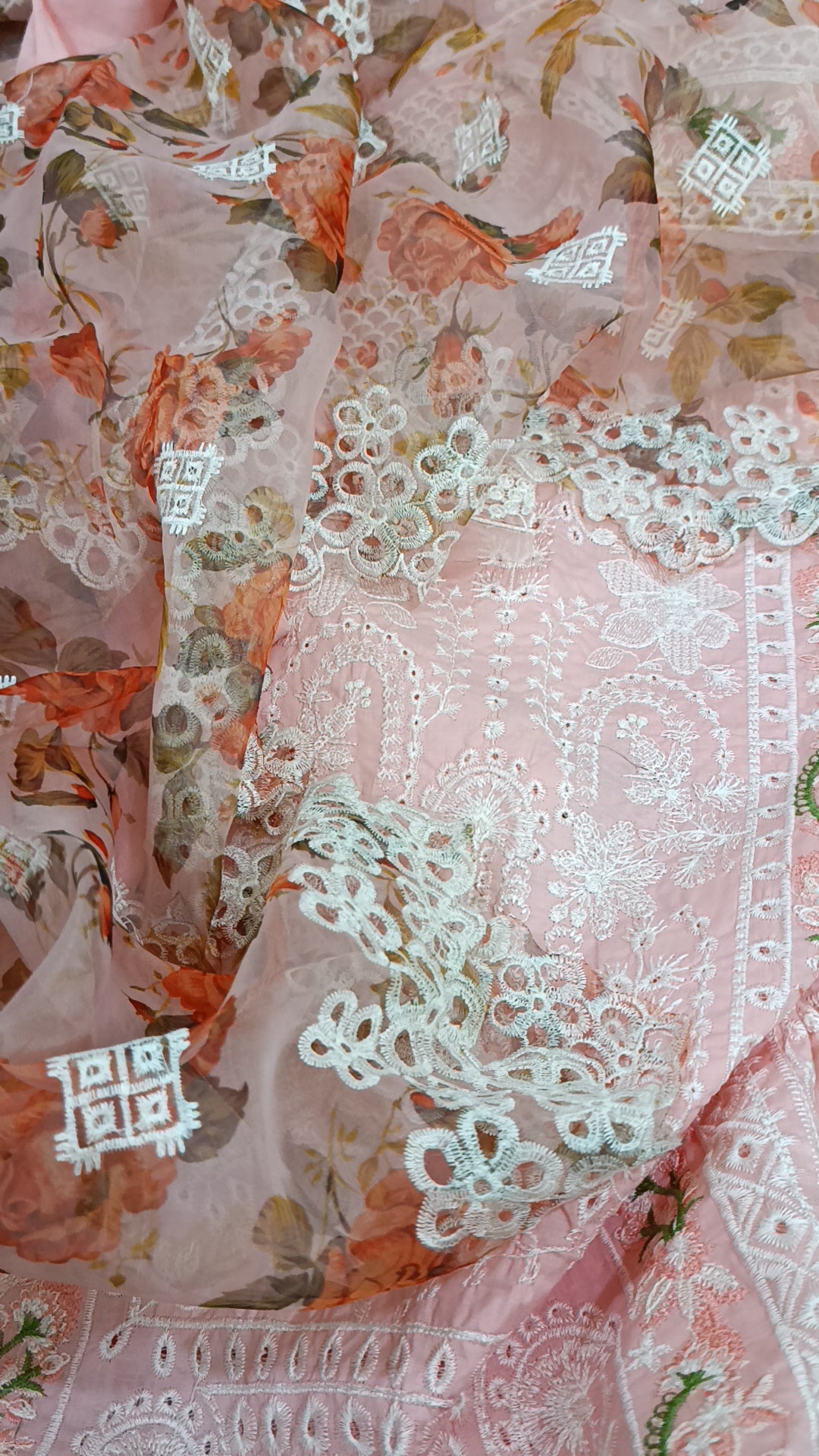 3pc maheen lawn pink
