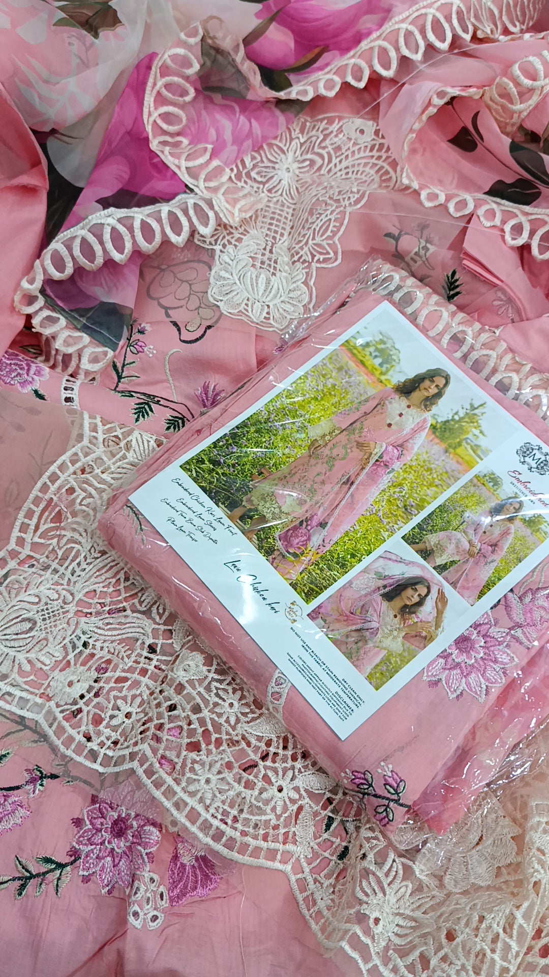 3pc mushq pink 🩷 lawn