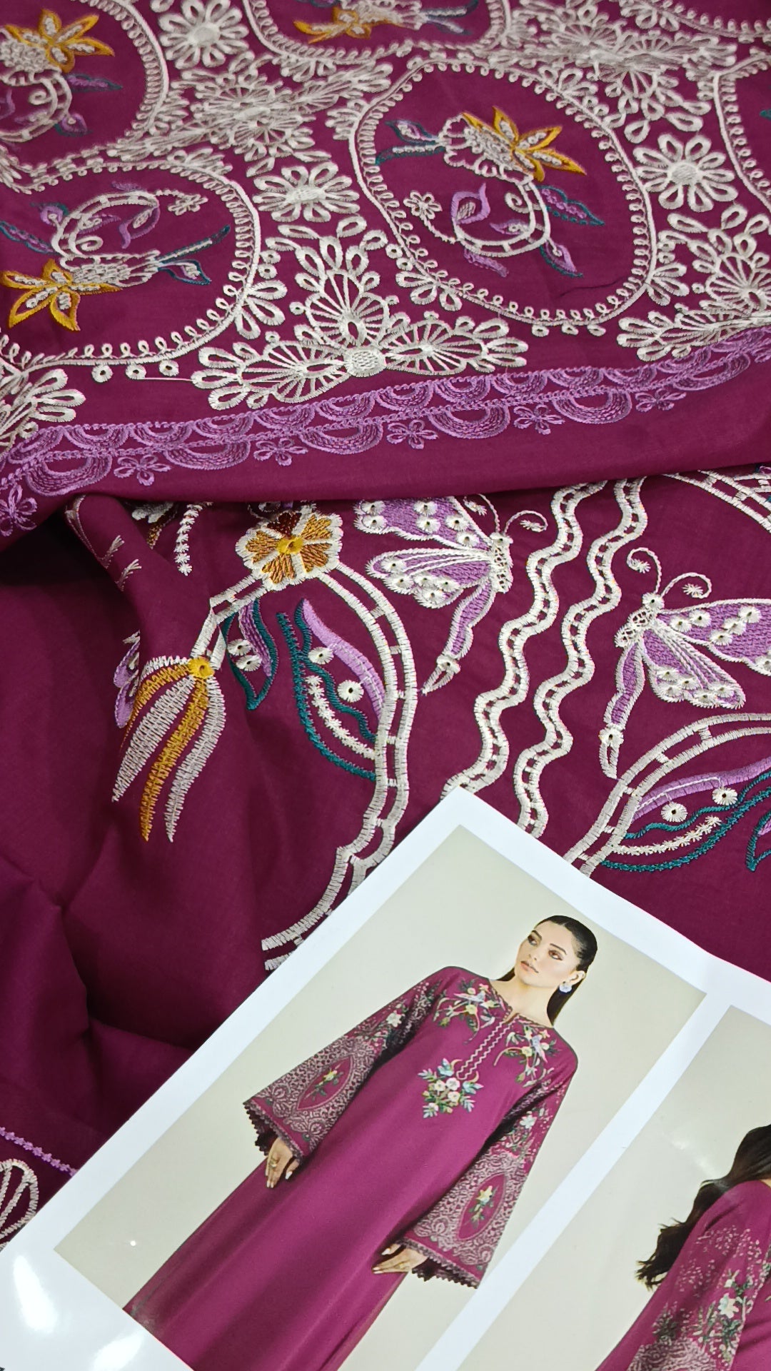 2pc Seemab pink lawn