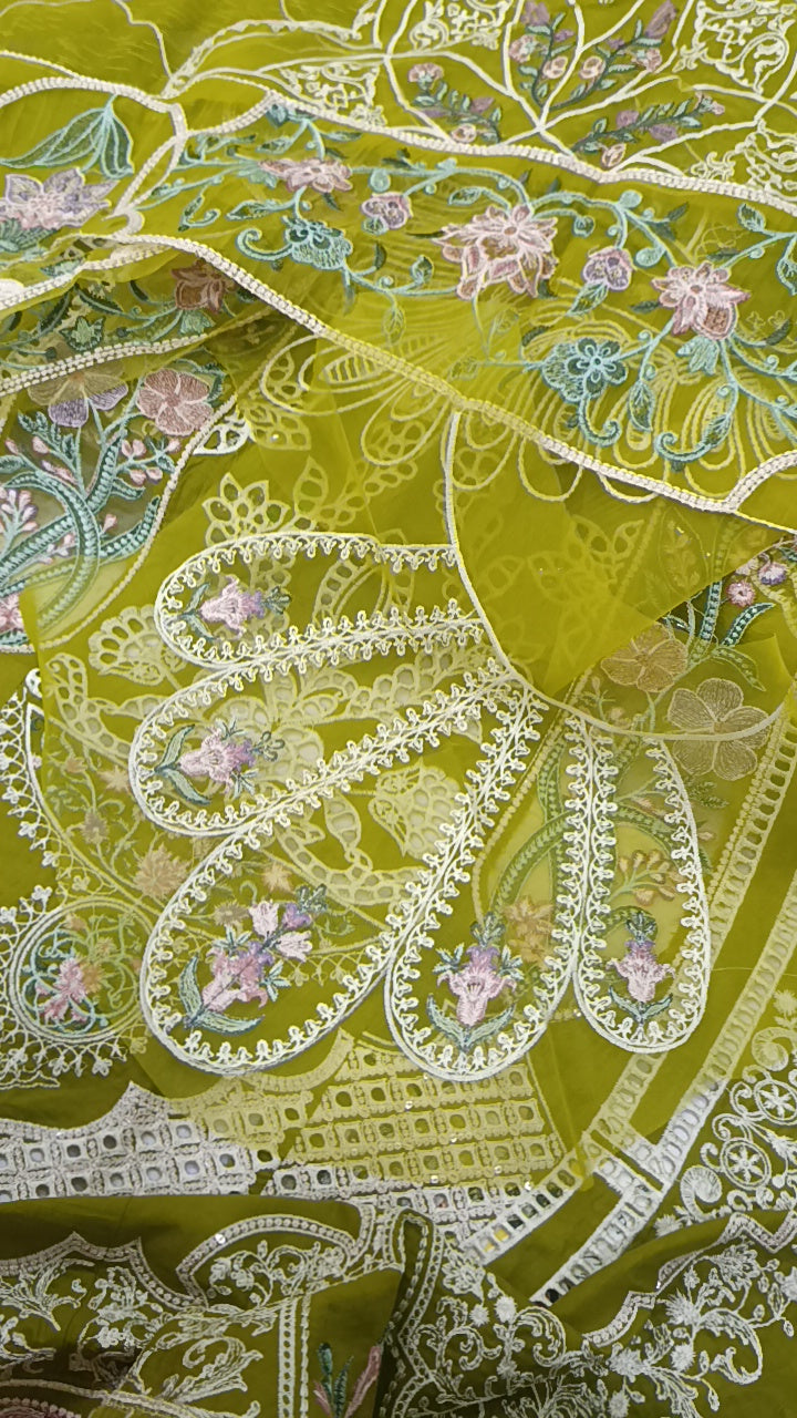 3pc Parishy double gala Dhani lawn
