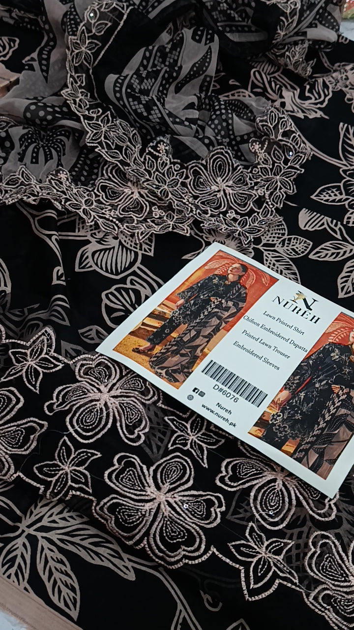 3pc Nureh black lawn