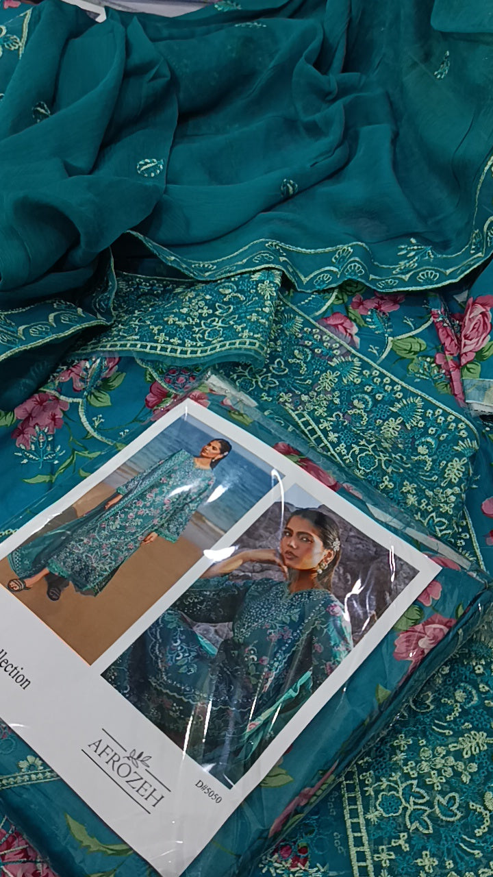 3pc sunehri afrozeh lawn