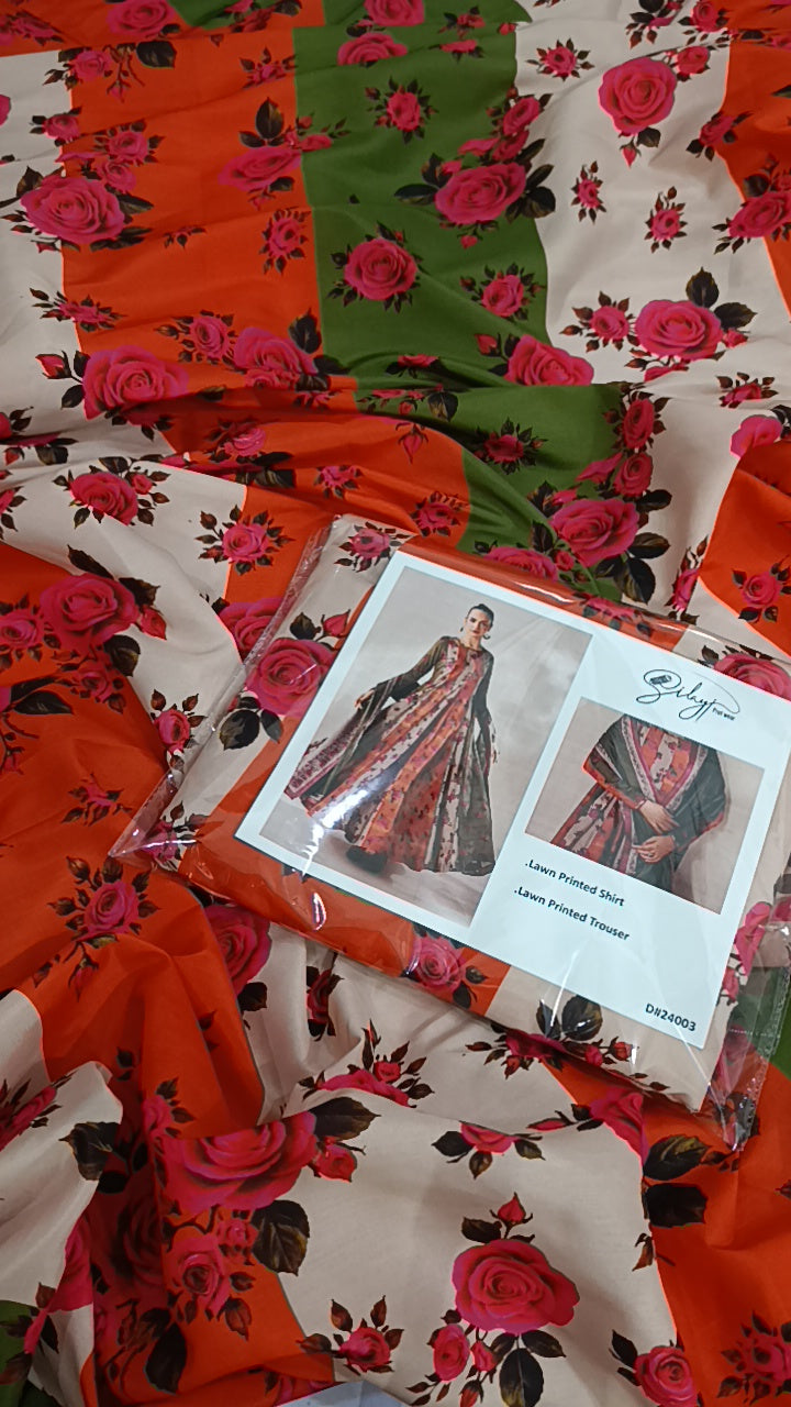 2pc swiss lawn Anarkali