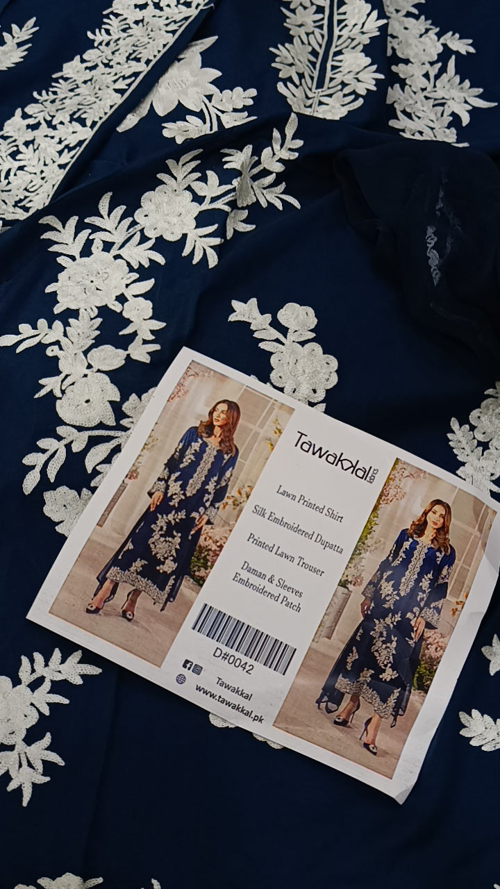 3pc Tawakal blue lawn