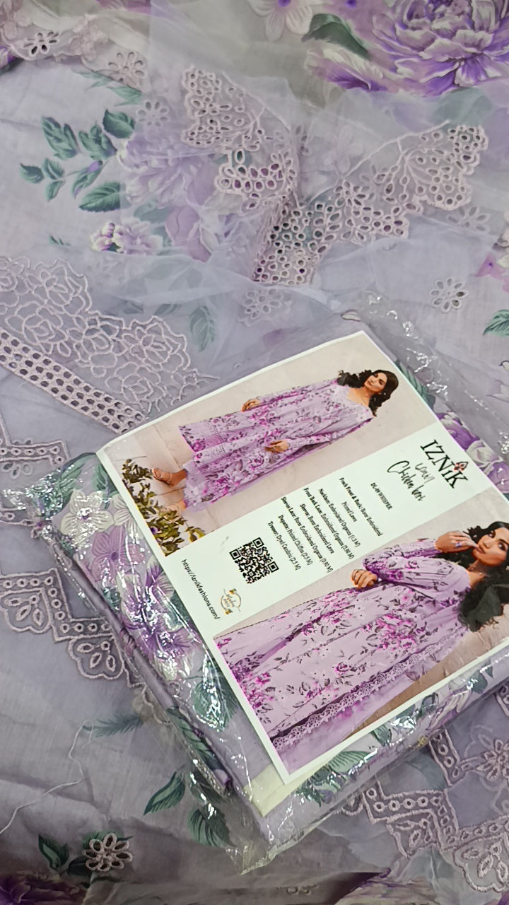 3pc iznik lilac lawn.