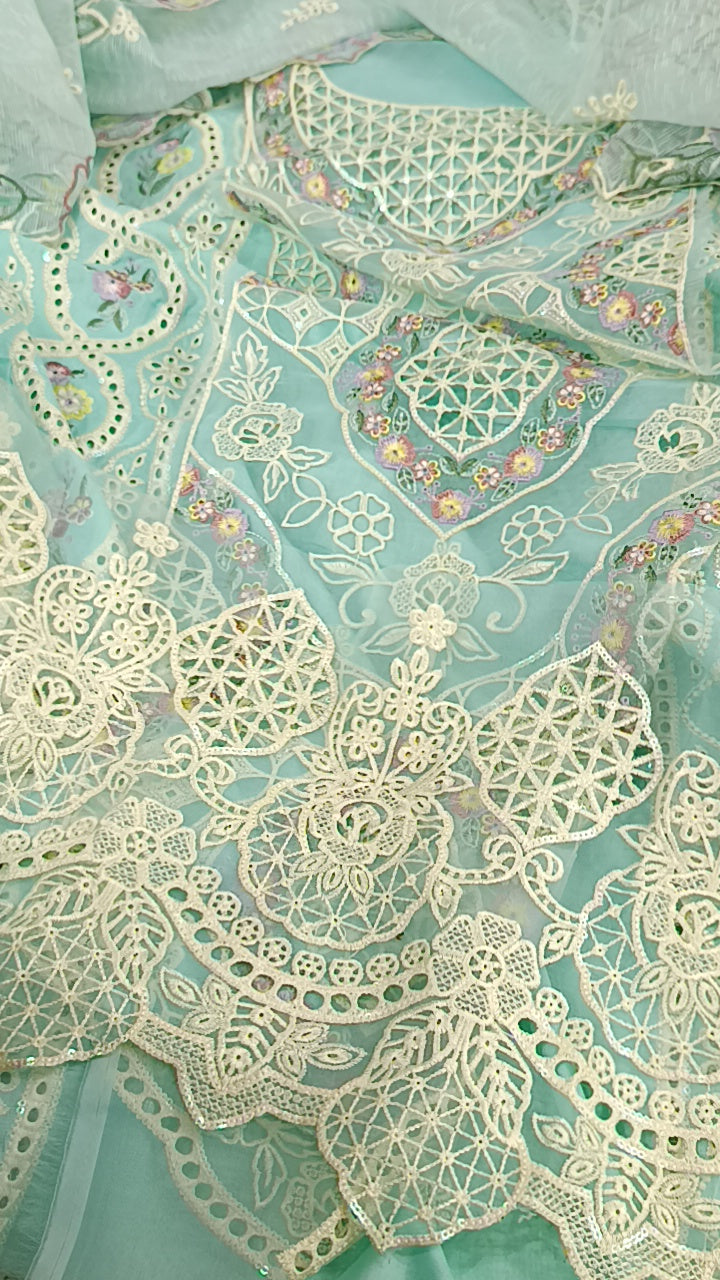 3pc Edwina sky blue lawn