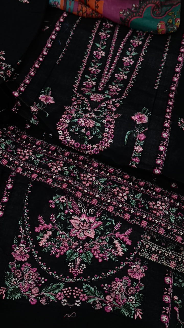 3pc Hussain rehar black fence lawn