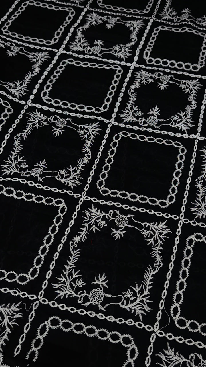 2pc black square lawn