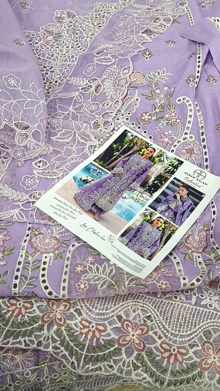 3pc Tanishq lilac lawn