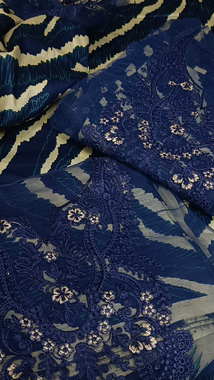 3pc Nureh tiger blue lawn