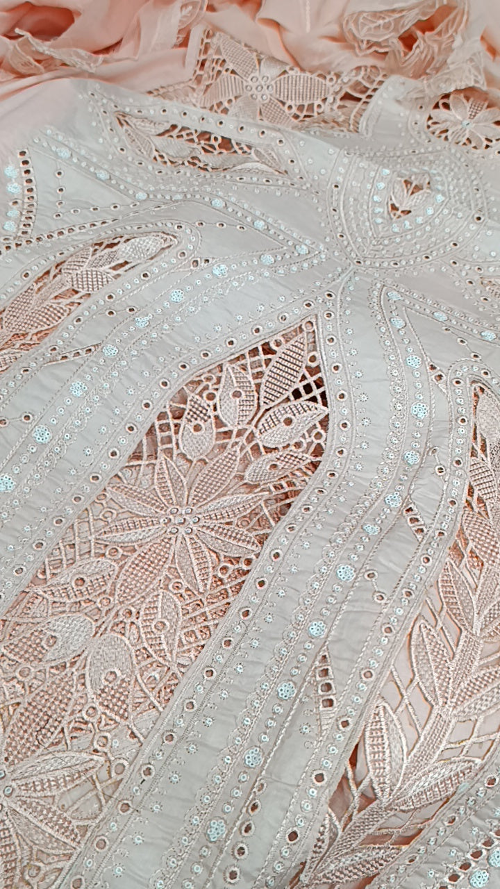 3pc korishia peachy pink lawn