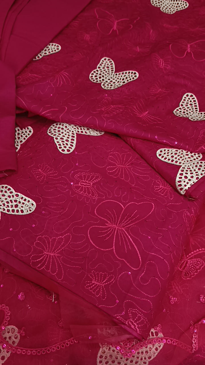 2pc titliii shocking pink lawn