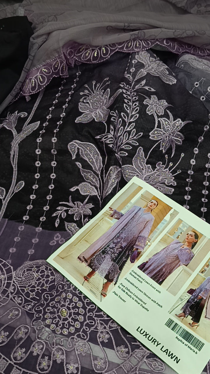 3pc Maria b double tone purple