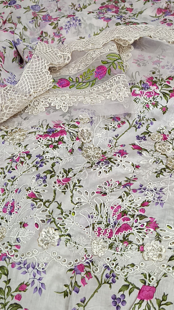 3pc aneelas Zahra lawn