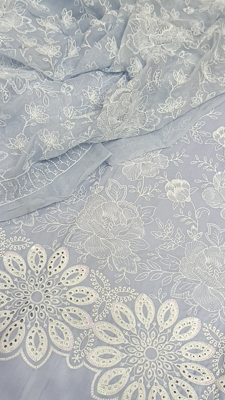 3pc Tara grey lawn