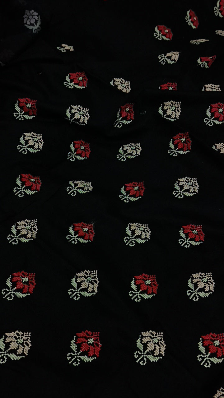 2pc Rustam black lawn