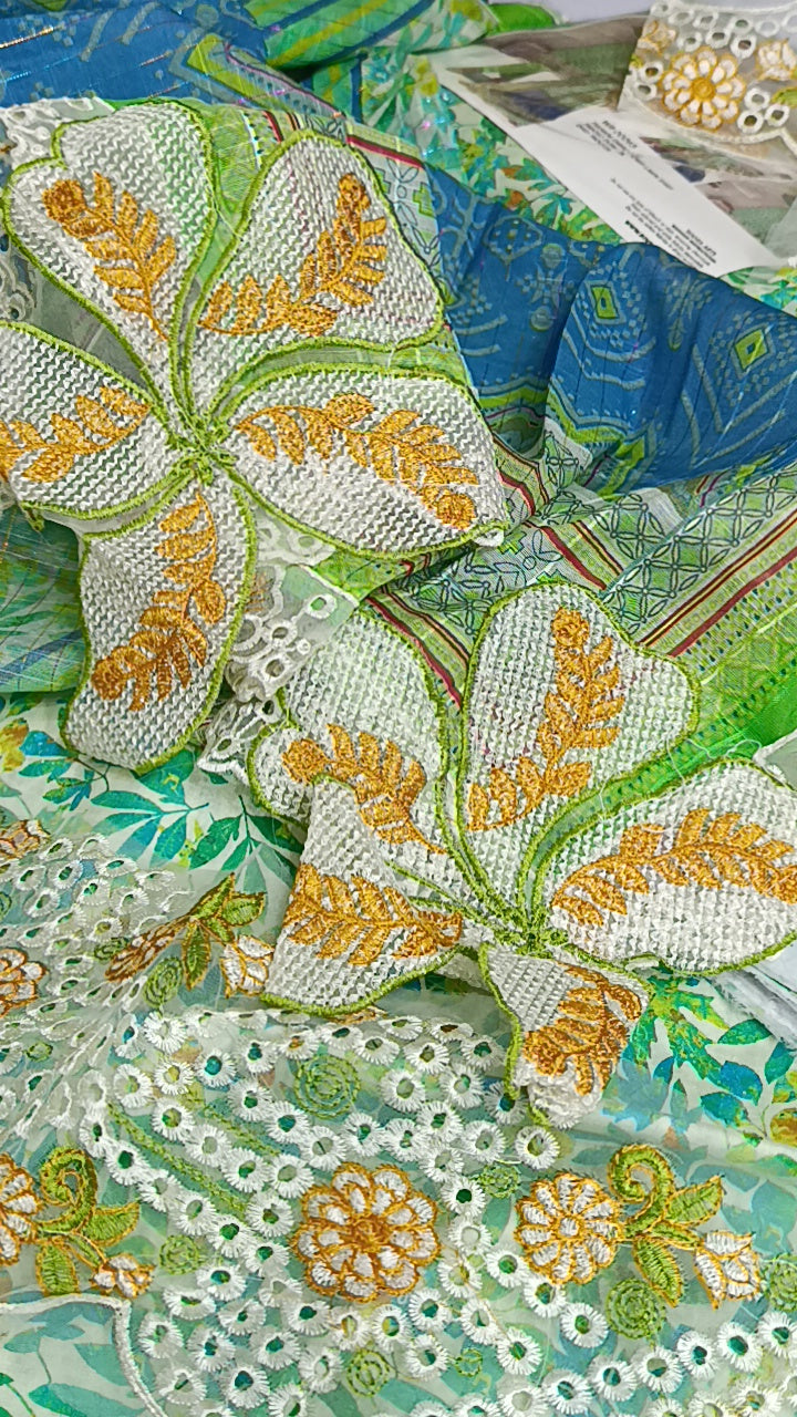3pc Sale Haryali lawn