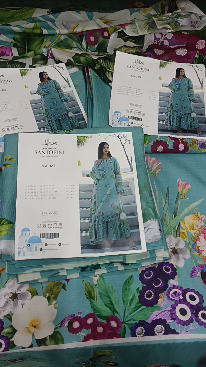 3pc Elaf aqua lawn