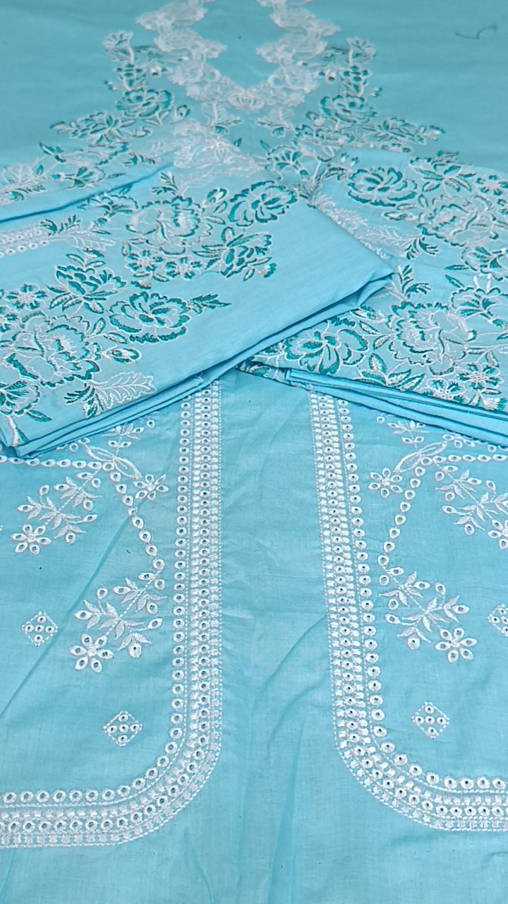 2pc ferozi aura lawn