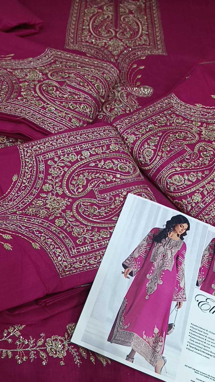 3pc wilsome pink lawn