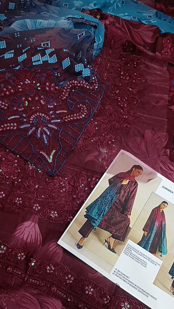 3pc iznik maroon main street lawn