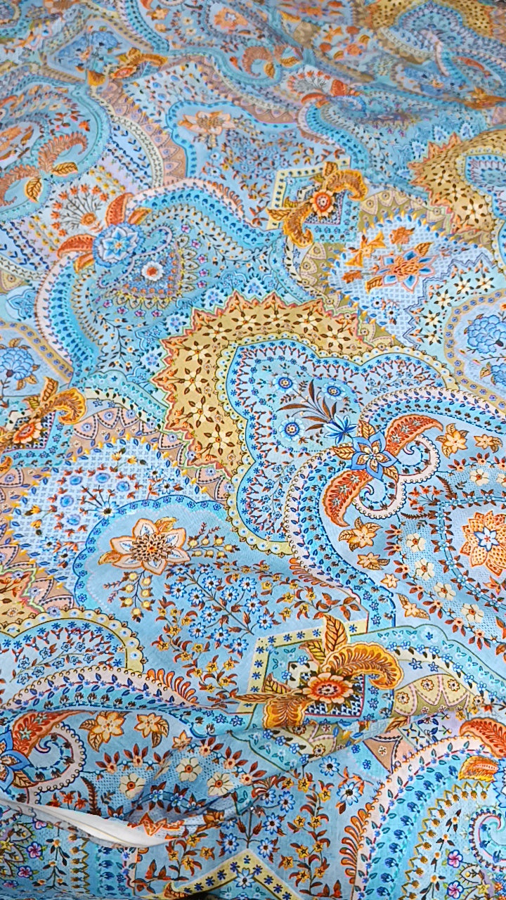 2pc R prints Akaaash lawn