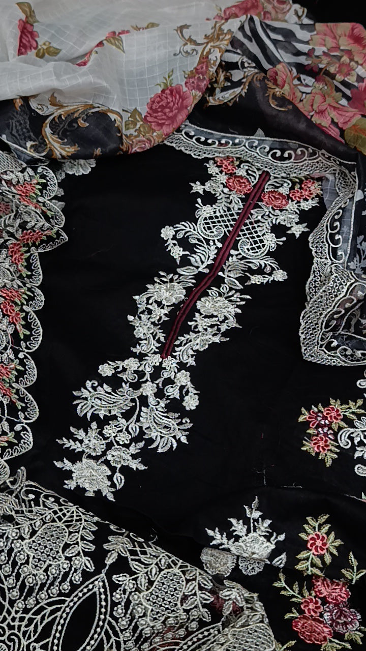 3pc sultan black lawn