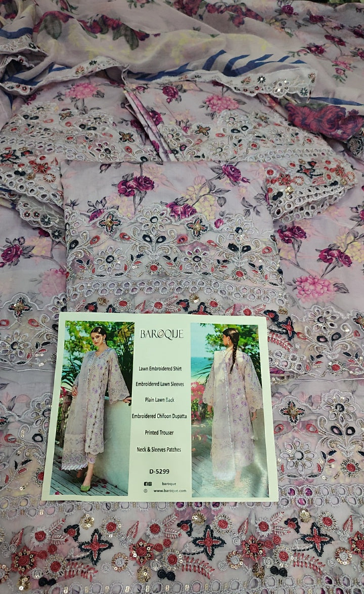 3pc baroque Dana lawn