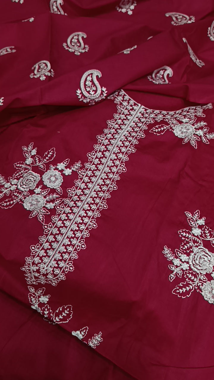 2pc hunar shocking pink lawn