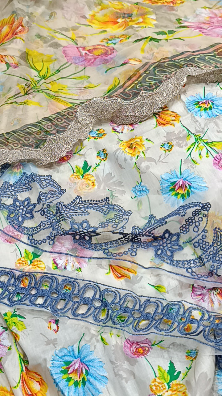 3pc aneelas kinara lawn
