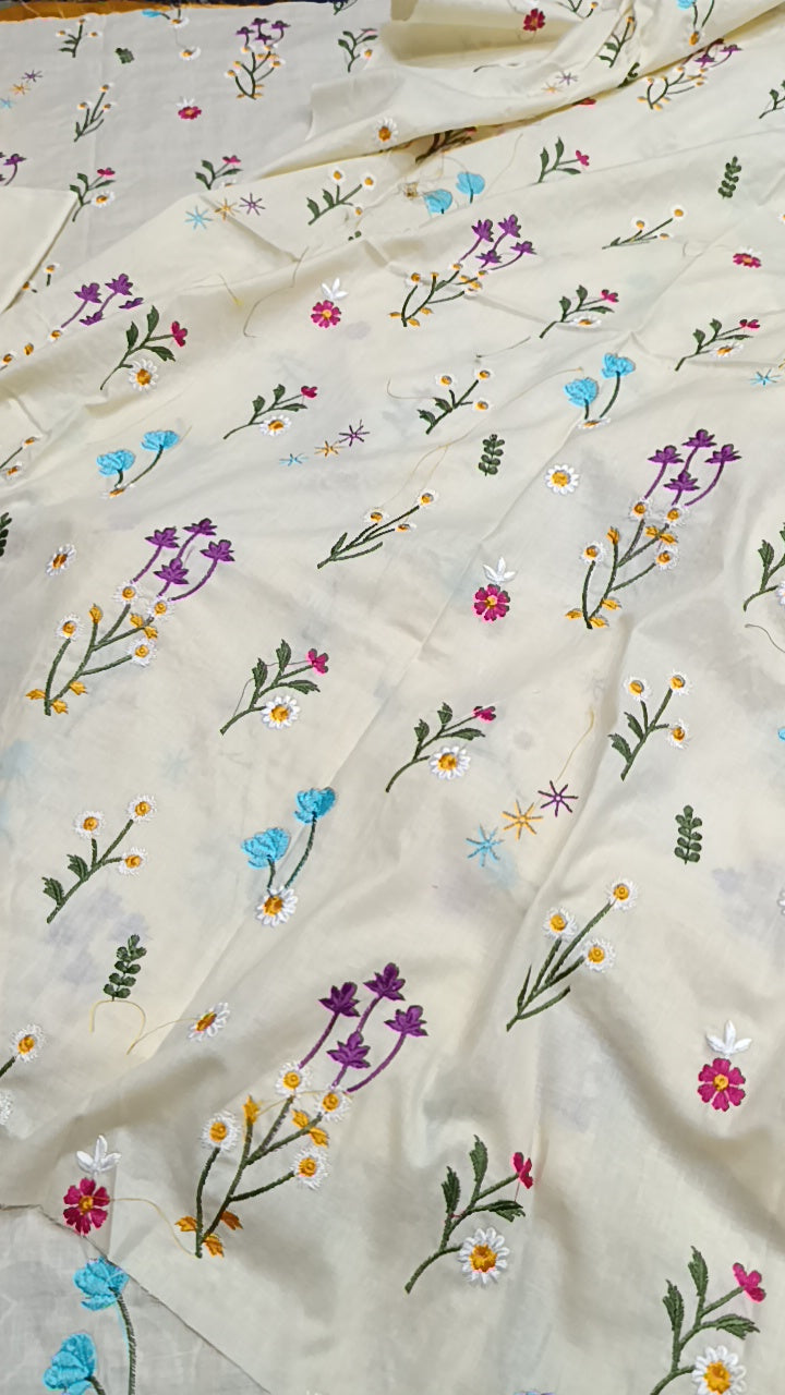 2pc Bliss off-white lawn