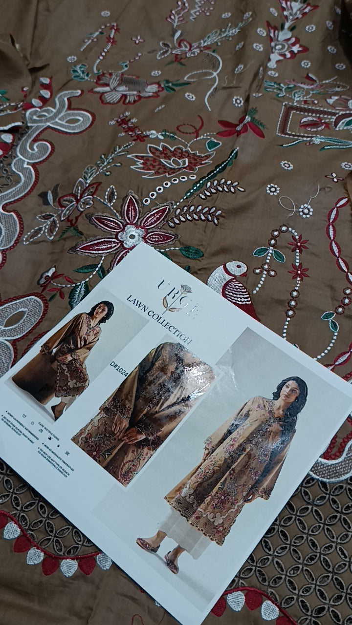 2pc Ethnic brown sugar lawn