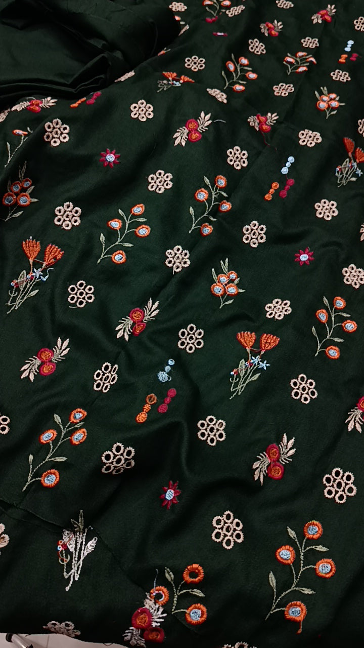 2pc Dhankh Phool boti green