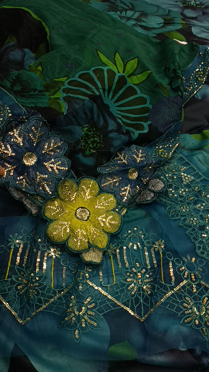 3pc baroque mid patch lawn