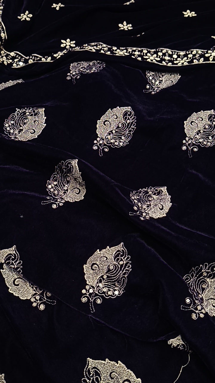 3pc occasion velvet 9000 purple