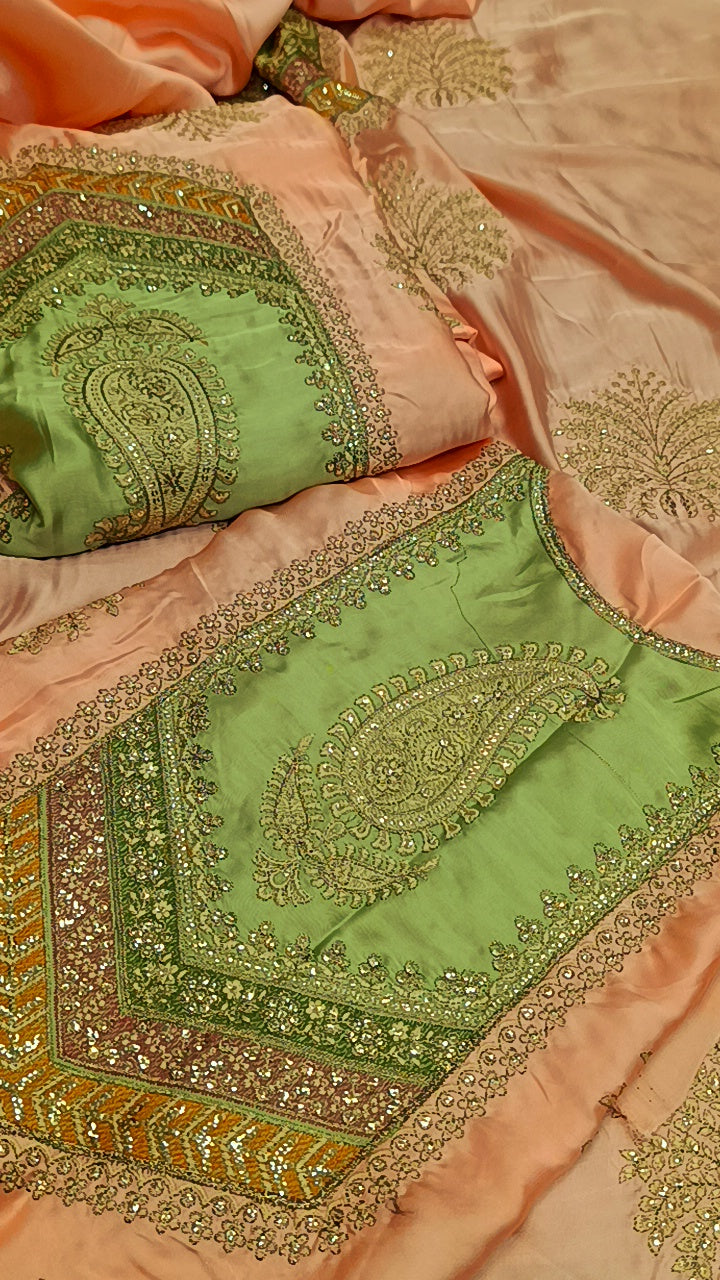 2pc sohana pink silk