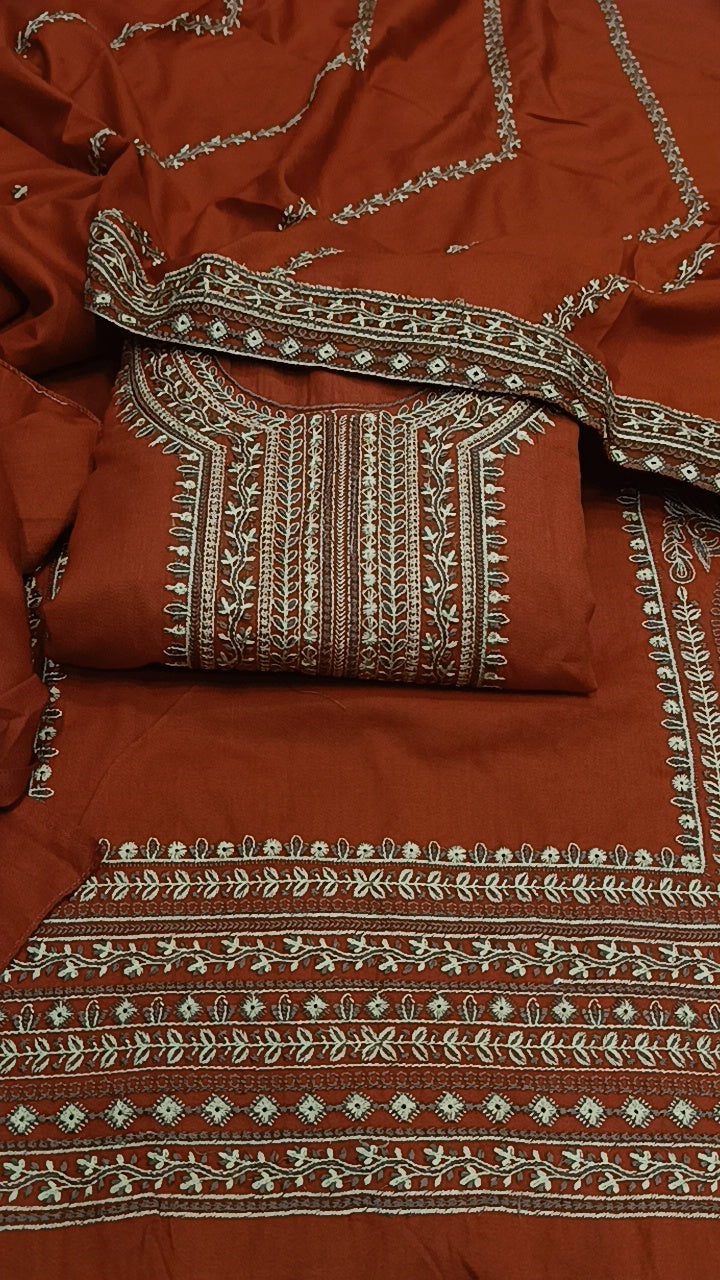 3pc chaman dhankh orange